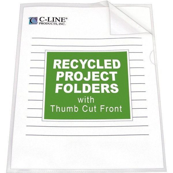 Folder, File, Poly, 11X8.5, Cl 25PK, C-Line Products, Mfr#: CLI62127